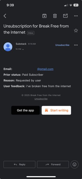 Thumbnail of break-free-from-the-internet-on-substack 0