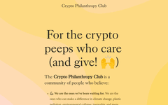 Thumbnail of Crypto Philanthropy Club
