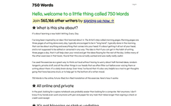 Thumbnail of 750 Words - Write every day.