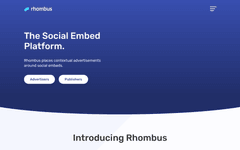 Thumbnail of Rhombus | The Social Embed Platform.