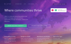 Thumbnail of Gitter — Where developers come to talk.