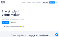 Thumbnail of Online video maker for businesses | PlayPlay