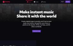 Thumbnail of Boomy - Make Generative Music with Artificial Intelligence