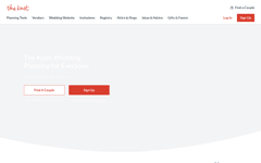 Thumbnail of The Knot® Wedding Planning Website: Tools, Inspiration & MoreThe KnotThe KnotThe KnotThe KnotThe KnotThe BumpThe Knot ProXO GroupThe Knot Worldwidecosmopolitan logopeople logobetches logothe new york times logoelite daily logobustle logolove