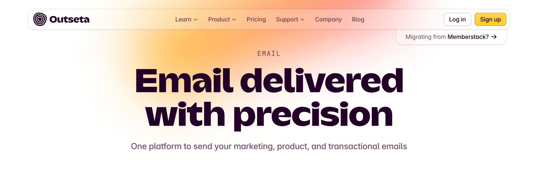 Thumbnail of Email for SaaS & memberships | Outseta