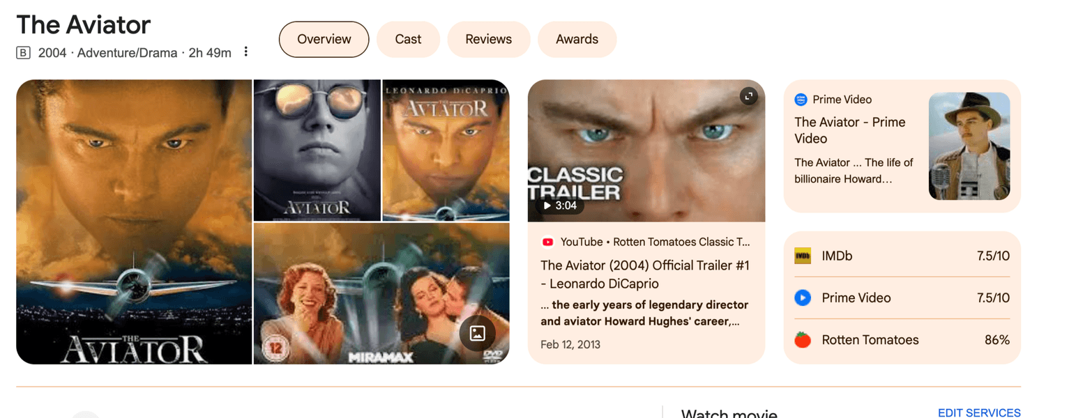 Thumbnail of Google Search