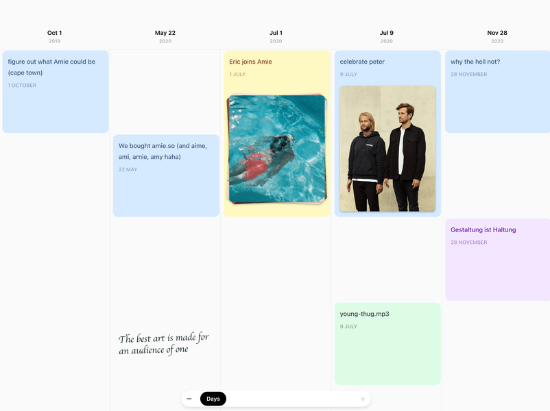 Thumbnail of Amie - Calendar