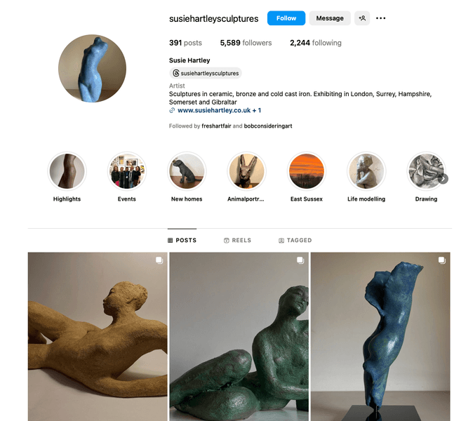 Thumbnail of Susie Hartley @susiehartleysculptures