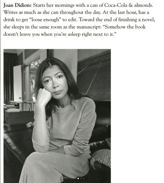 Thumbnail of the rituals of famous creative women