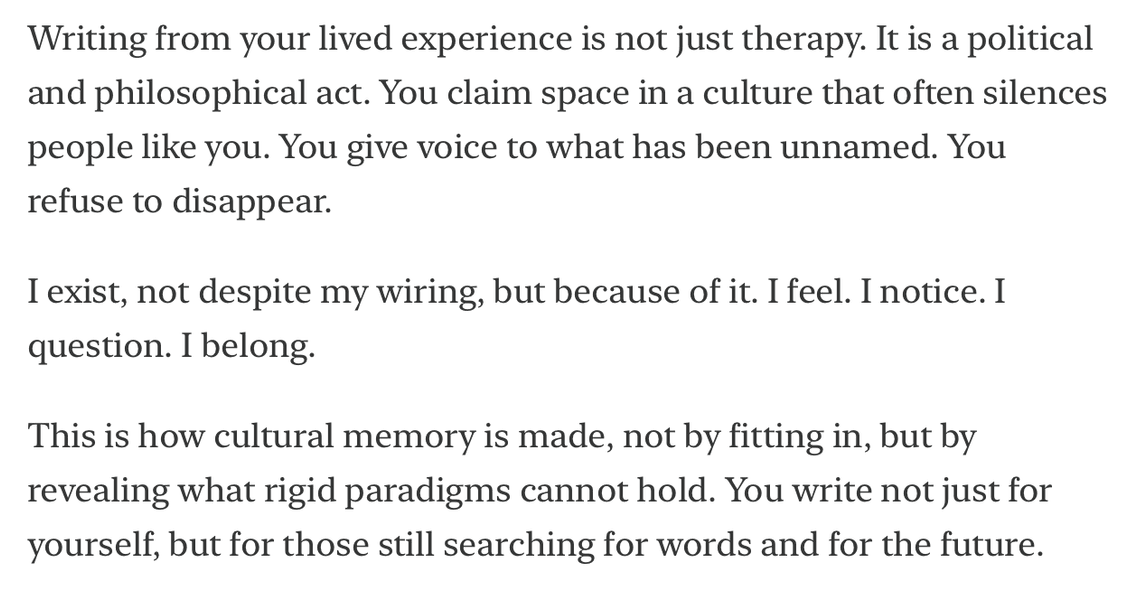 Thumbnail of Should I Share This? Writing From the Edge of a Complex Mind