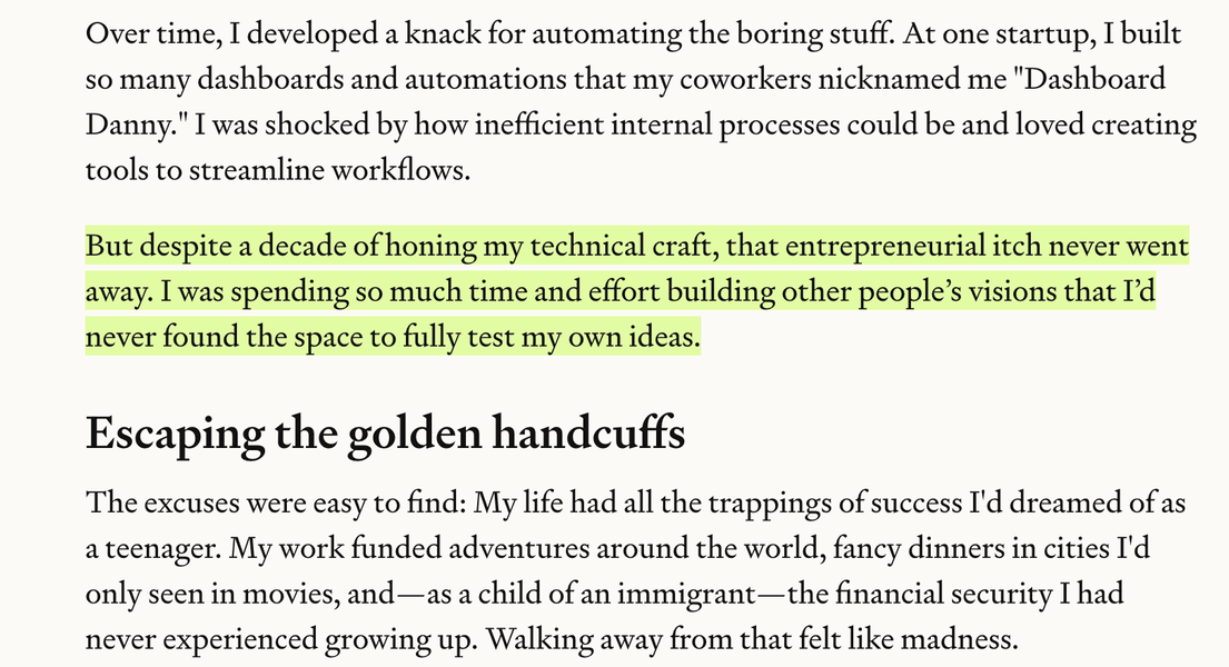 Thumbnail of I Left My Job to Run an AI Wrapper at Every