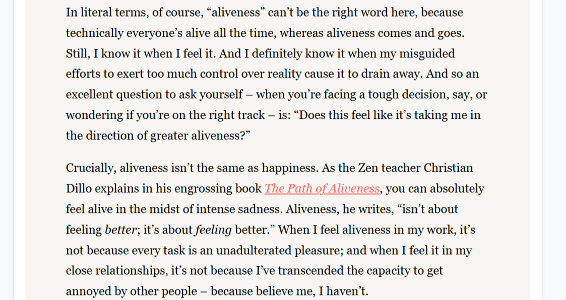 Thumbnail of The Imperfectionist: Navigating by aliveness