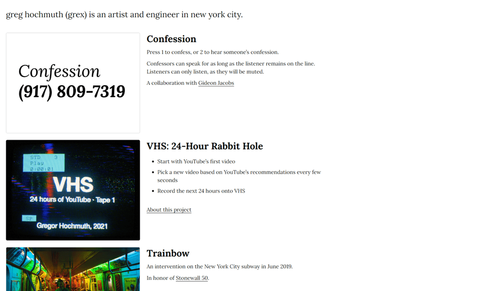 Thumbnail of Greg Hochmuth · Art and Code