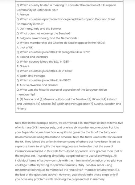 Thumbnail of Effective learning: Twenty rules of formulating knowledge