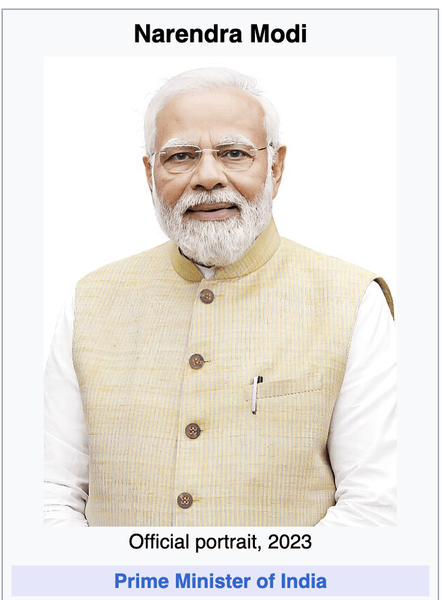 Thumbnail of Narendra Modi - Wikipedia