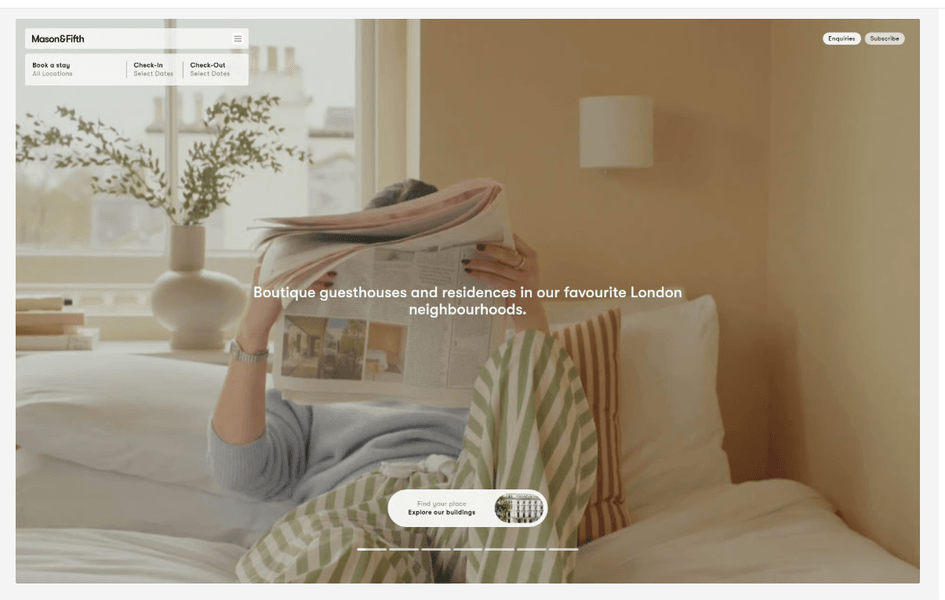 Thumbnail of Mason & Fifth | Web Design Inspiration | Siteinspire