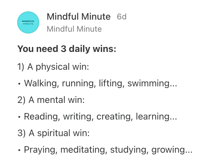 Thumbnail of Mindful Minute on Substack