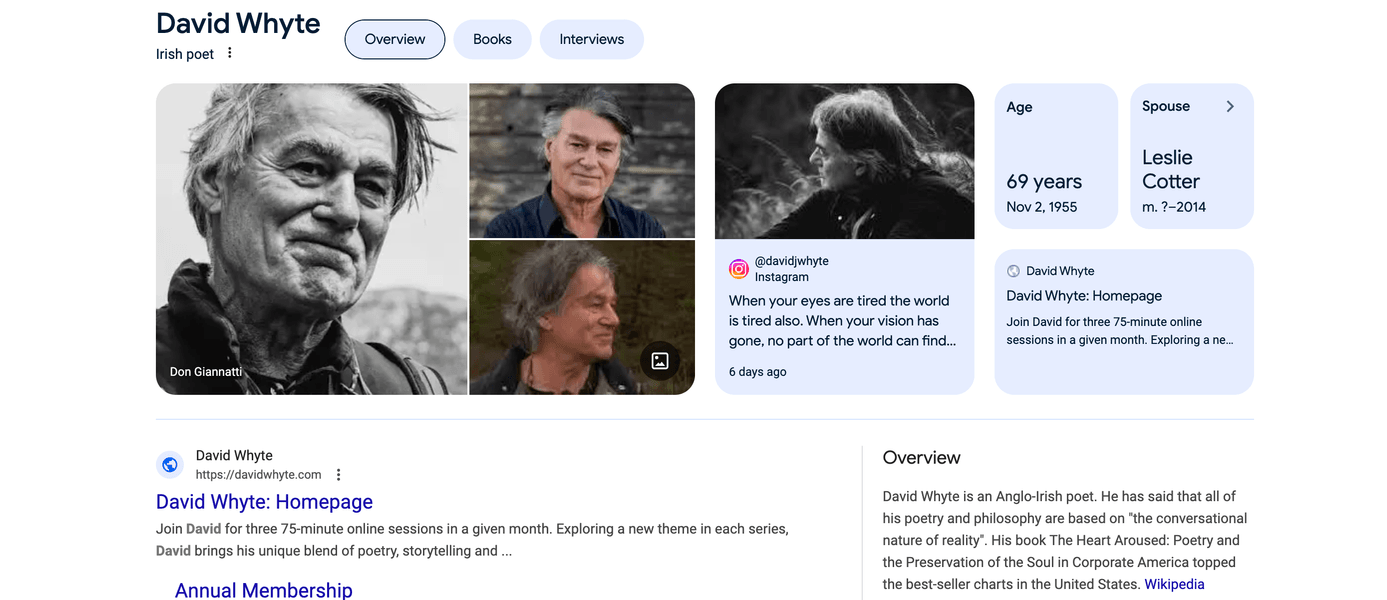 Thumbnail of Google Search