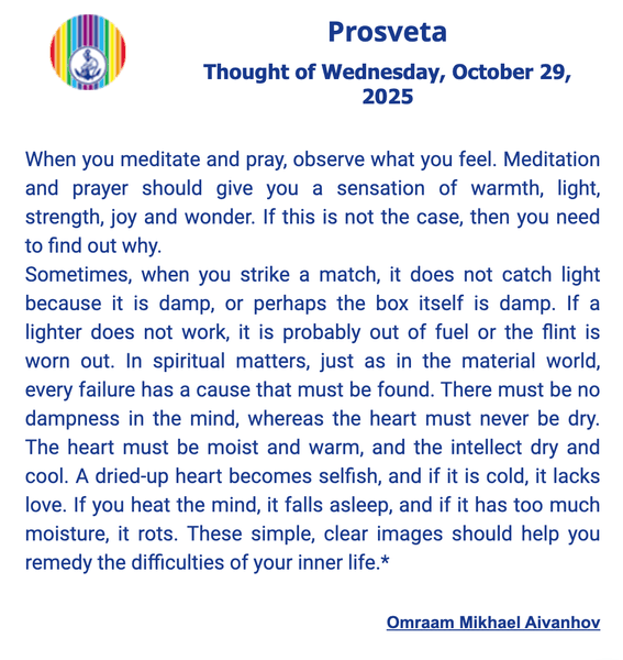 Thumbnail of Thought of Wednesday, October 29, 2025