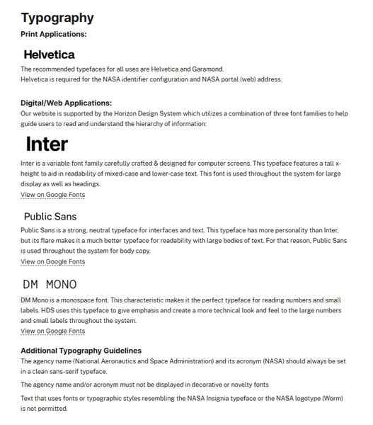 Thumbnail of NASA Brand Guidelines