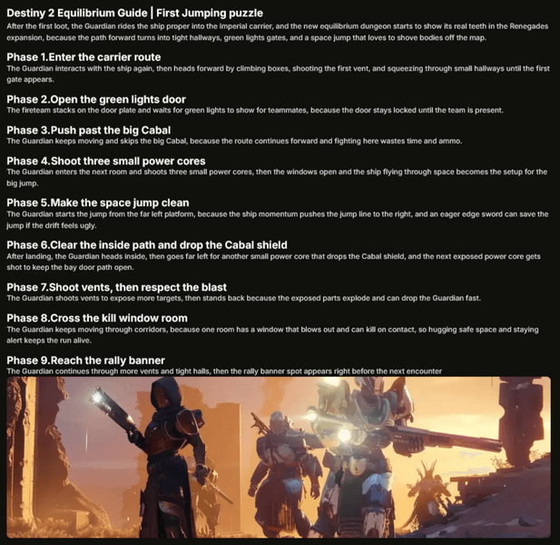 Thumbnail of Destiny 2 Equilibrium guide Full walkthrough and loot
