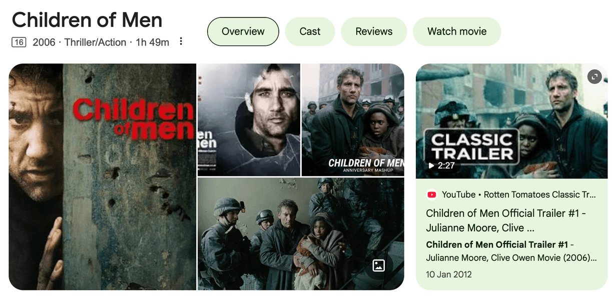 Thumbnail of Google Search