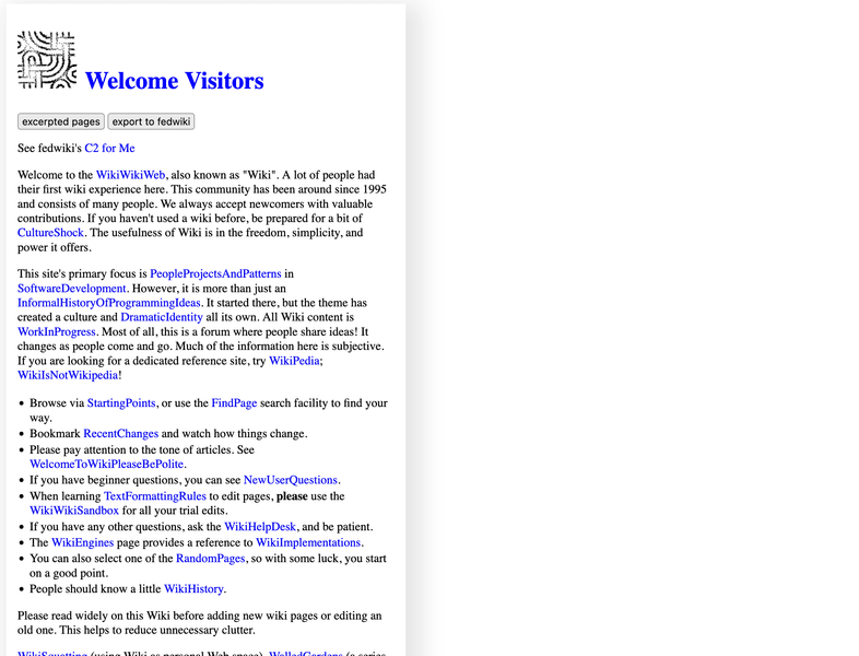 Thumbnail of C2 wiki