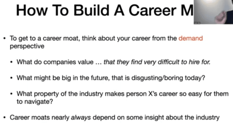 Thumbnail of Friday Hacks #218: How to Build a Career Moat