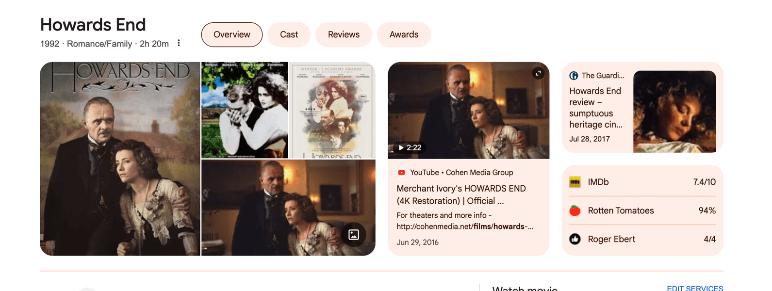 Thumbnail of Google Search