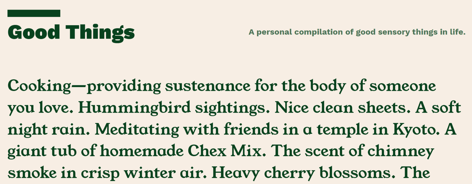 Thumbnail of Good Things