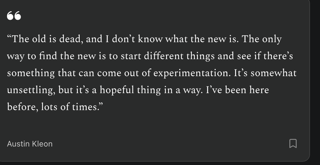 Thumbnail of Austin Kleon | Substack