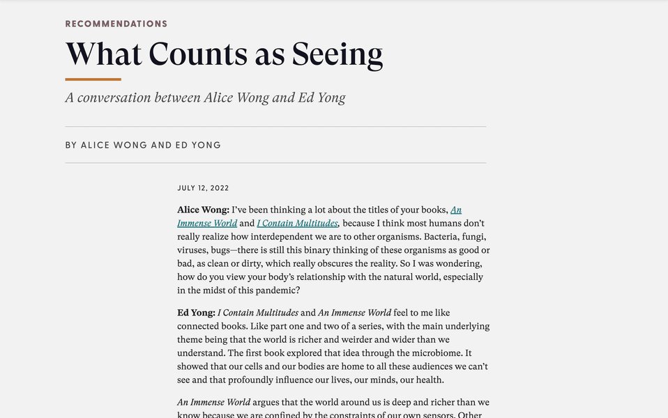 Thumbnail of What Counts as Seeing