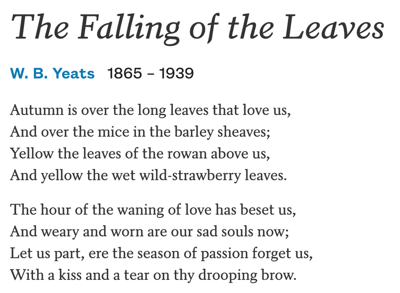 Thumbnail of The Falling of the Leaves