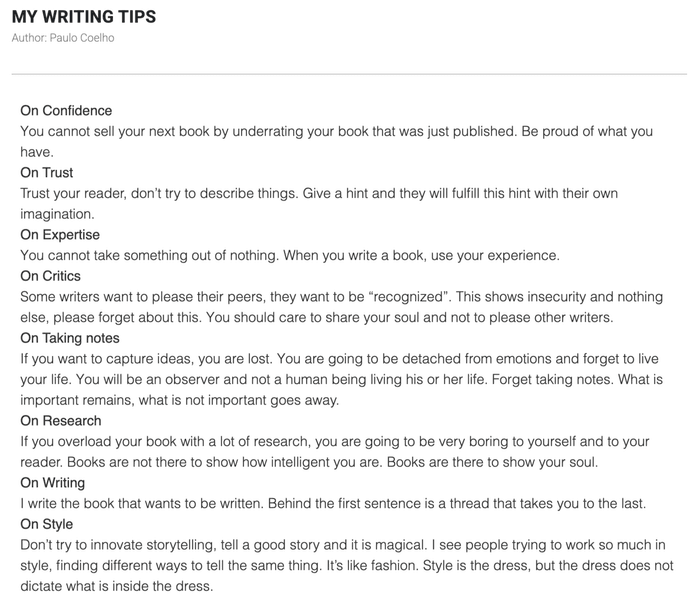 Thumbnail of MY WRITING TIPS