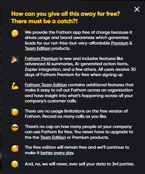 Thumbnail of Fathom - Free AI Meeting Assistant