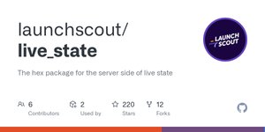 Thumbnail of GitHub - launchscout/live_state: The hex package for the server side of live state