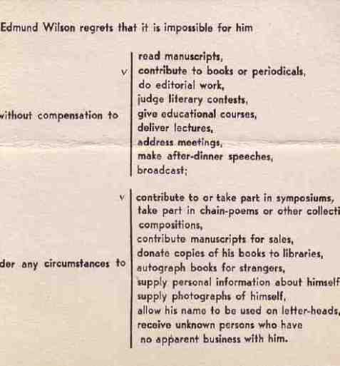 Thumbnail of The Best Decline Letter of All Time: Edmund Wilson - The Blog of Author Tim Ferriss