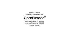 Thumbnail of OpenPurpose® — Product & Brand Design Partner for Founders