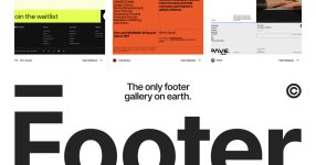Thumbnail of Footer — The only footer gallery on earth.