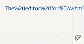Thumbnail of Zed — The editor for what's next