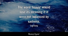 Thumbnail of Carl Jung - The word 'happy' would lose its meaning if it...