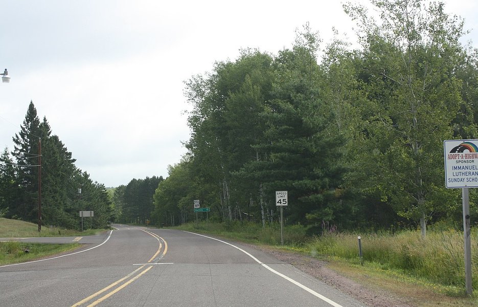 Thumbnail of File:Wisconsin Highway 169 Looking north from Terminus.jpg