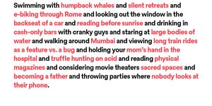 Thumbnail of What were you doing when you felt most offline this year?