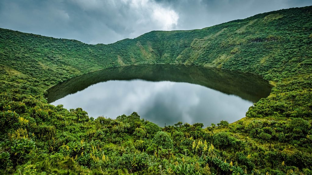 Thumbnail of Crater lake on Mount Bisoke volcano, Rwanda | Windows Spotlight Images
