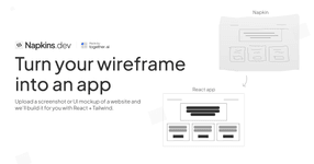 Thumbnail of Napkins.dev – Screenshot to code