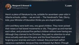 Thumbnail of Handmaid's Tale Banned in Edmonton (Alberta, Canada) Schools