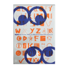Cover of Type Specimen | Typo Poster | Typo Ping Pong #1 | Eyes | Riso Print - slanted