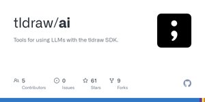 Thumbnail of GitHub - tldraw/ai: Tools for using LLMs with the tldraw SDK.
