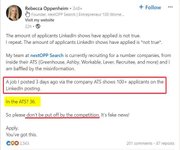 Thumbnail of Recruiter says linkedin job analytics is not true : r/recruitinghell