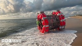 Thumbnail of Florida man arrested after trying to cross Atlantic in hamster wheel vessel